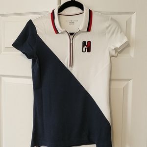 Tommy Hilfiger half zip polo shirt